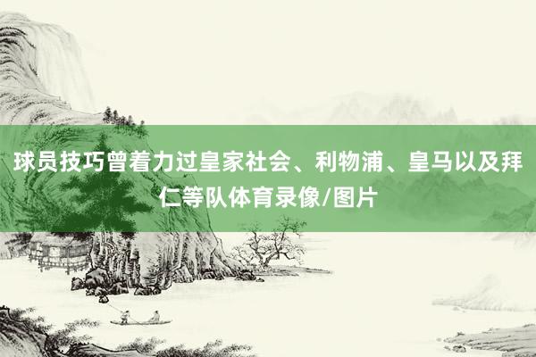 球员技巧曾着力过皇家社会、利物浦、皇马以及拜仁等队体育录像/图片
