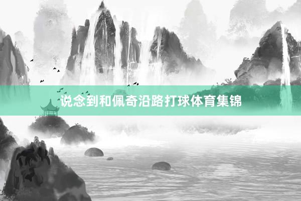 说念到和佩奇沿路打球体育集锦