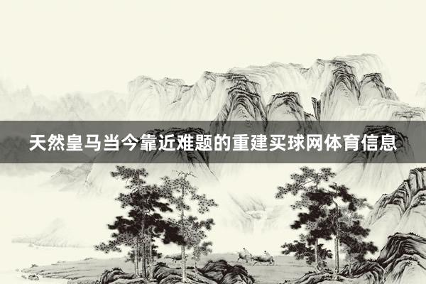 天然皇马当今靠近难题的重建买球网体育信息