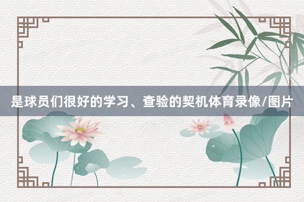 是球员们很好的学习、查验的契机体育录像/图片