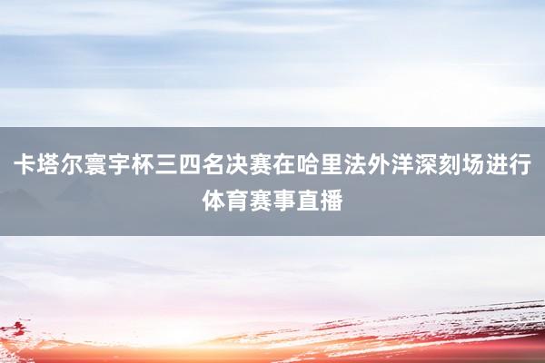 卡塔尔寰宇杯三四名决赛在哈里法外洋深刻场进行体育赛事直播