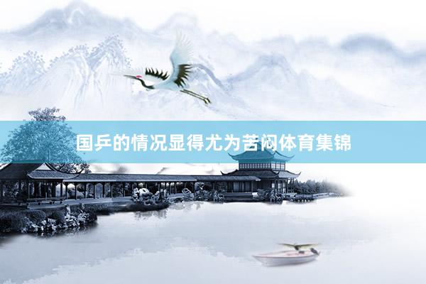 国乒的情况显得尤为苦闷体育集锦