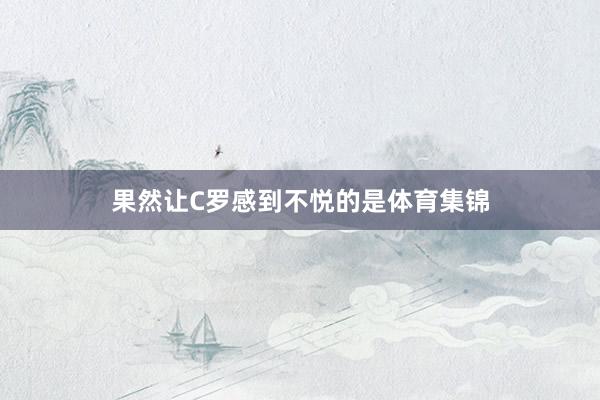 果然让C罗感到不悦的是体育集锦